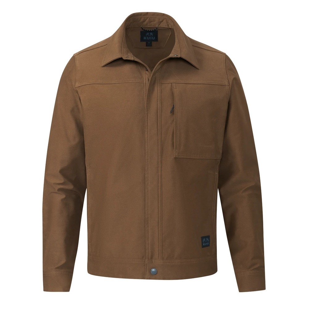 KUIU Brawley Canvas Jacket Mens XL Brown Workwear Water-Resistant Full Zip
